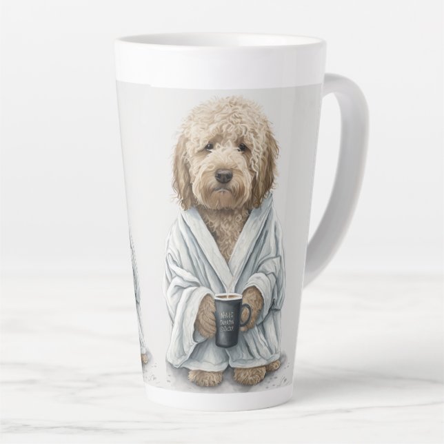 Goldendoodle Labradoodle Hundeliebhaber Geschenk Milchtasse (Rechte Ecke)