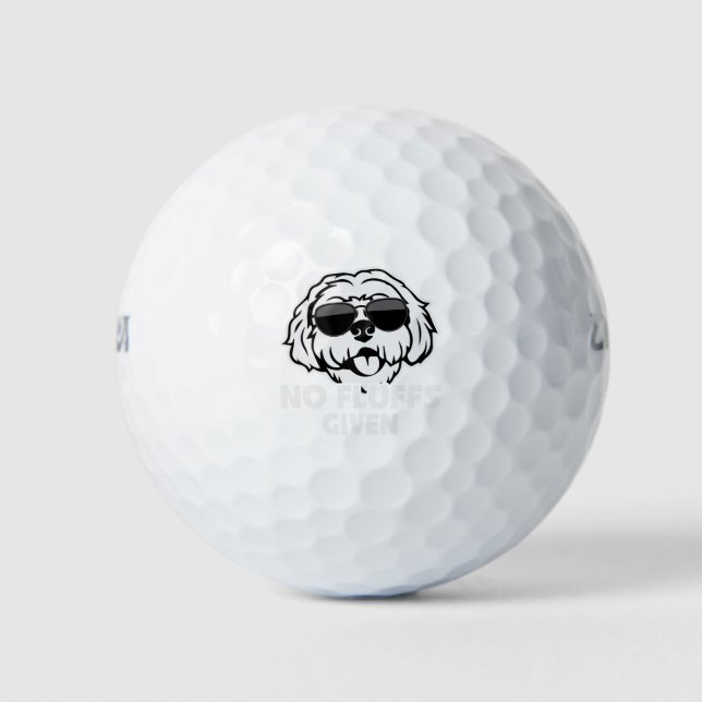 Goldendoodle Labradoodle No Fluffs Dog Golfball (Vorderseite)