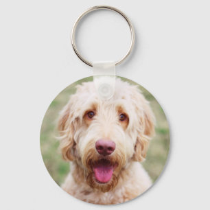 Goldendoodle Lächeln Schlüsselanhänger