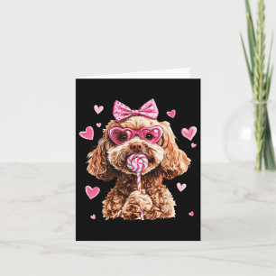 Goldendoodle Liebe Herzstück auf dem Golden Doodle Karte
