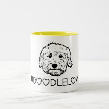 Goldendoodle Liebe! Niedlicher Gekritzelhund