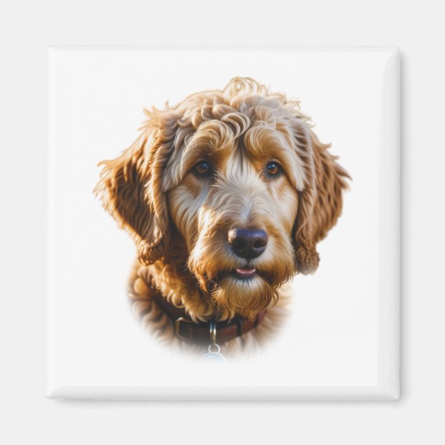Goldendoodle-Magnet Magnet (Vorne)