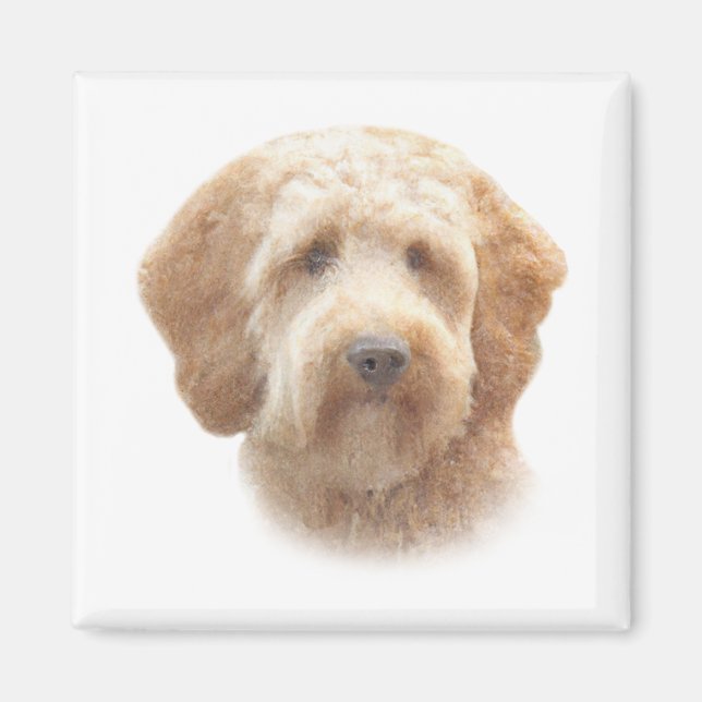 Goldendoodle-Magnet Magnet (Vorne)