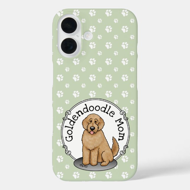 Goldendoodle-Mama Doodle-Mama (goldrot) Hundemutte iPhone 16 Hülle (Rückseite)