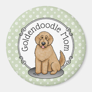Goldendoodle-Mama Doodle-Mama (goldrot) Hundemutte Magnet