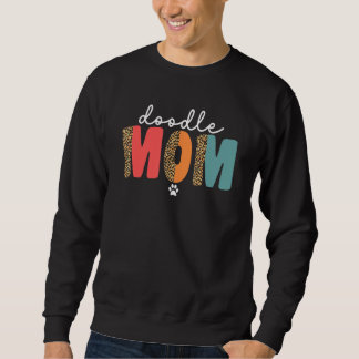 Goldendoodle-Mama für Frauen Damen Leopard Doodle Sweatshirt