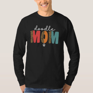 Goldendoodle-Mama für Frauen Damen Leopard Doodle T-Shirt