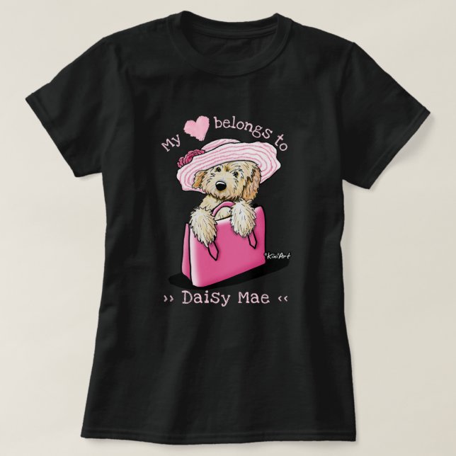 Goldendoodle mein Herz gehört T-Shirt (Design vorne)