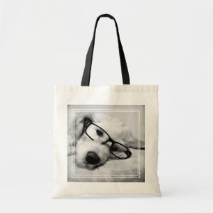 Goldendoodle mit Brille Tragetasche