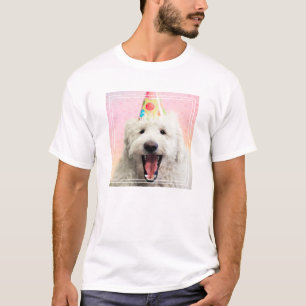 Goldendoodle mit Party-Hut T-Shirt