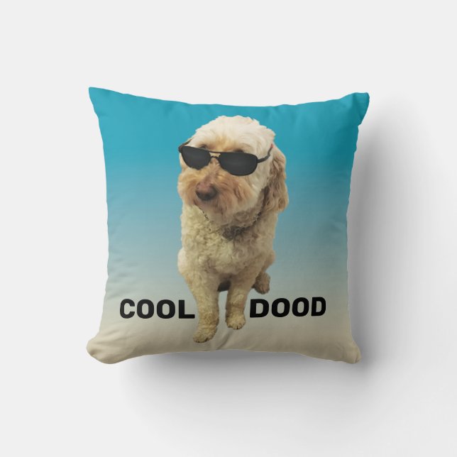 GoldenDoodle, Niedlicher Mohn Adorable Throw Kisse Kissen (Vorderseite)