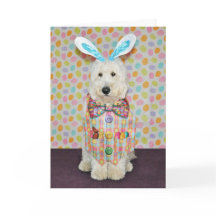 Goldendoodle Ostern Karte