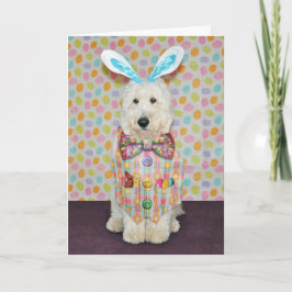 Goldendoodle Ostern Karte