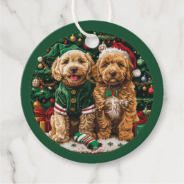 Goldendoodle Puppy Hunde Geschenkanhänger