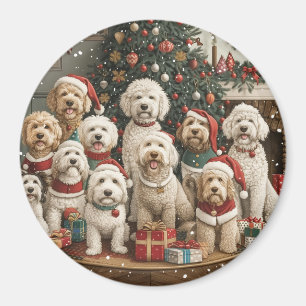 Goldendoodle Puppy Hunde Magnet
