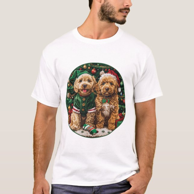 Goldendoodle Puppy Hunde T-Shirt (Vorderseite)