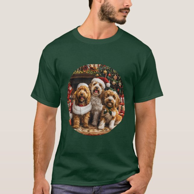 Goldendoodle Puppy Hunde T-Shirt (Vorderseite)
