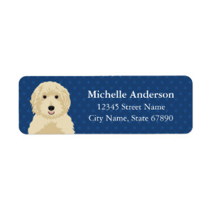 Goldendoodle Rücksendeadressen-Aufkleber