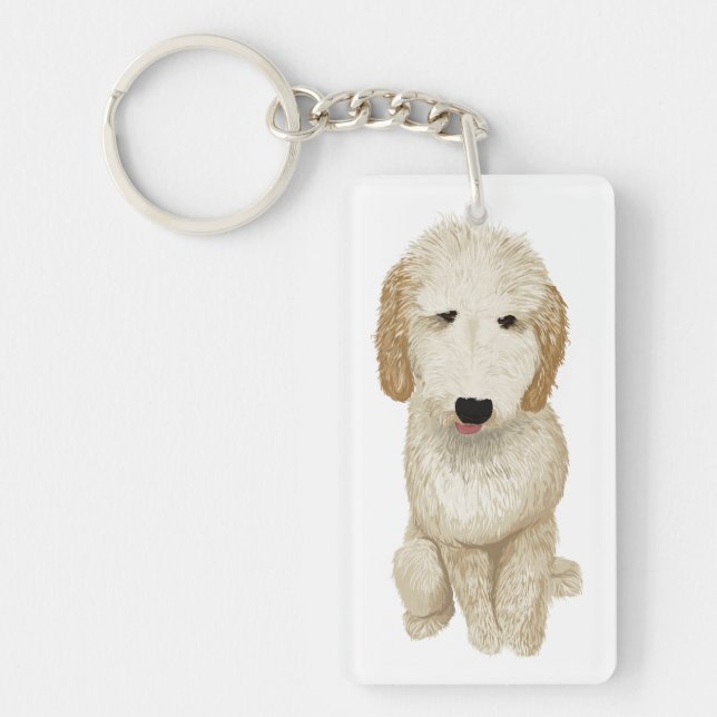 Goldendoodle-Schlüsselanhänger Schlüsselanhänger (Vorderseite)
