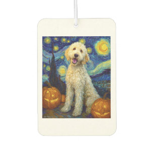 Goldendoodle Süßer Hund Halloween Jack O Lantern K Autolufterfrischer