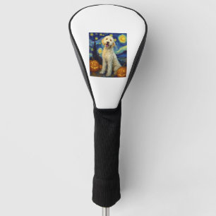 Goldendoodle Süßer Hund Halloween Jack O Lantern K Golf Headcover
