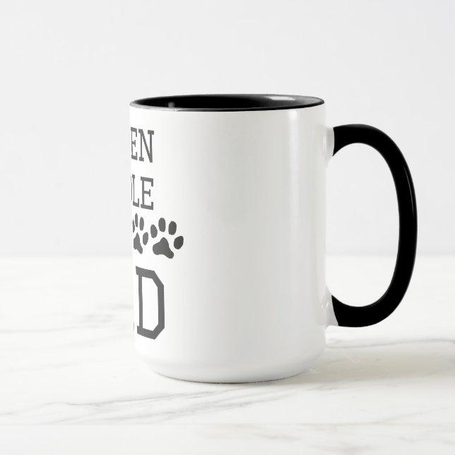 Goldendoodle Vater Tasse (Rechts)