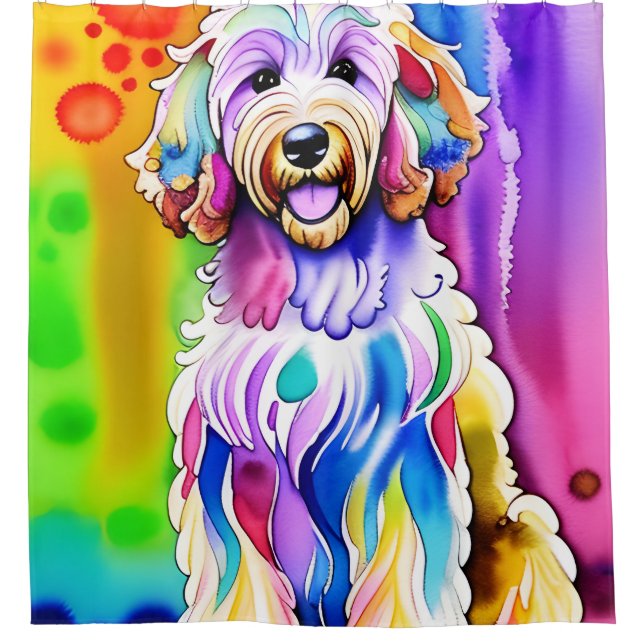 Goldendoodle Vorhang "Good Dood Collection" (Vorderseite)