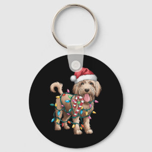 Goldendoodle Weihnachten Golden Doodle Schlafanzug Schlüsselanhänger