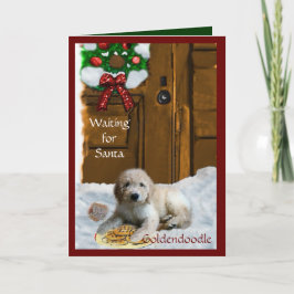 Goldendoodle Weihnachtsgeschenke Feiertagskarte