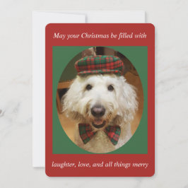 Goldendoodle Weihnachtskarte Feiertagskarte