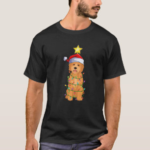 Goldendoodle Xmas Leuchtturm T-Shirt
