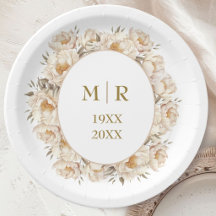 Goldene 50. Hochzeitstag Pfingstrose Floral