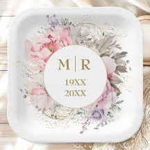 Goldene 50. Hochzeitstag Pink Peony Floral