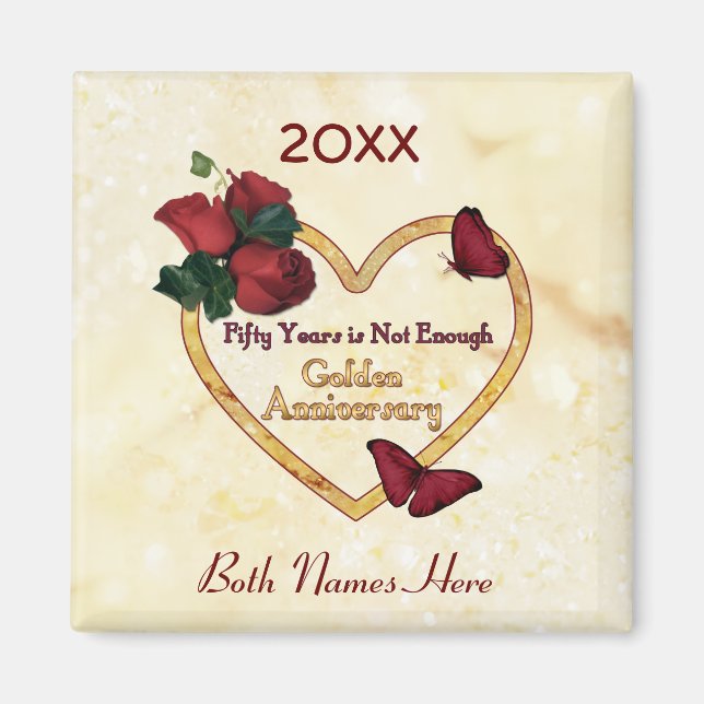 Goldene 50 Jahre Magnet (Vorne)