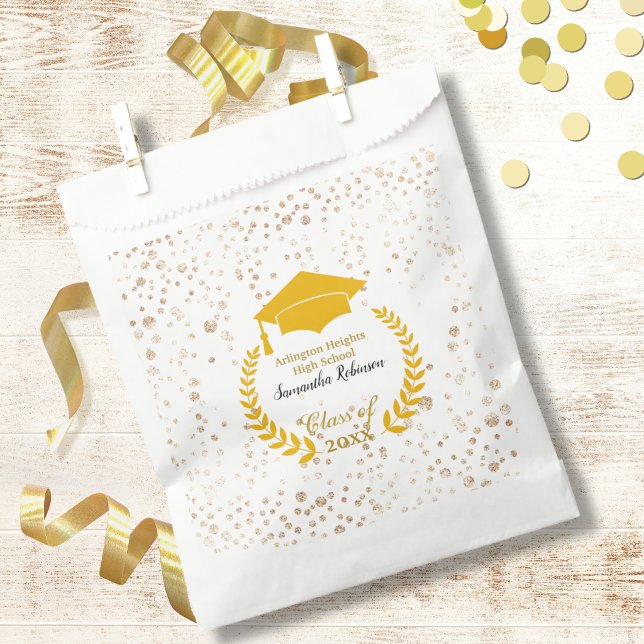 Goldene Abschlussfeier mit Lorbeerkranz  Geschenktütchen (Von Creator hochgeladen)