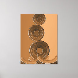 Goldene abstrakte Kunst – Modern Leinwanddruck
