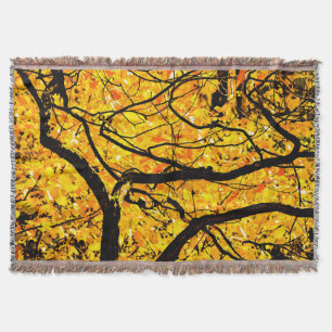 Goldene Adern des Herbstes Decke