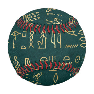 Goldene ägyptische Hieroglyphen Typographie Ägypte Baseball