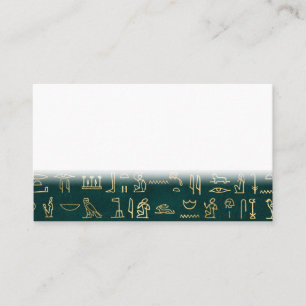 Goldene ägyptische Hieroglyphen Typographie Ägypte Treuekarte