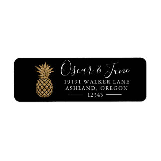 Goldene Ananas Einfache Sommer-Tropenadresse