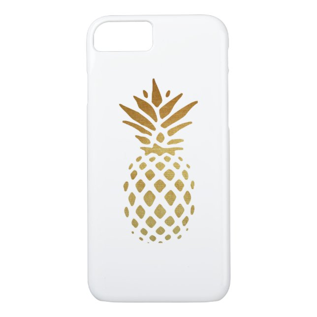 Goldene Ananas, Frucht im Gold Case-Mate iPhone Hülle (Rückseite)