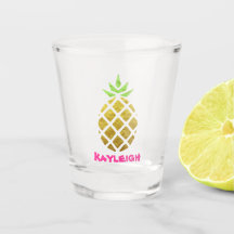 Goldene Ananas | Fun Tropical Shot Glas