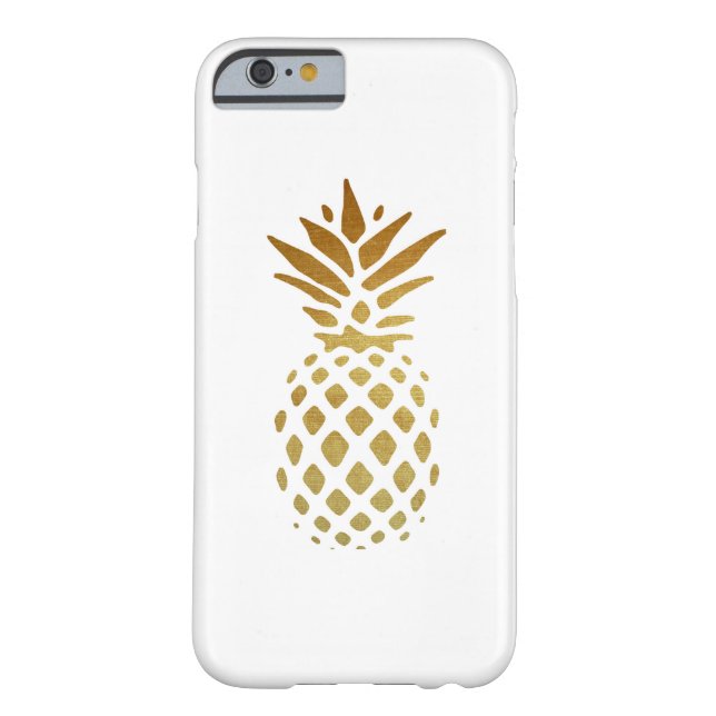 Goldene Ananas, Obst in Gold Case-Mate iPhone Hülle (Rückseite)