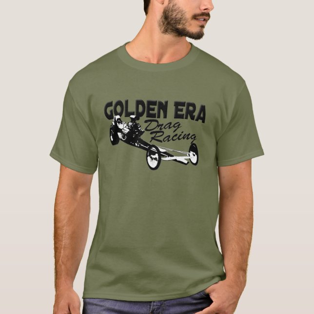 Goldene Ära-Widerstand, der Slingshot Dragster T-Shirt (Vorderseite)