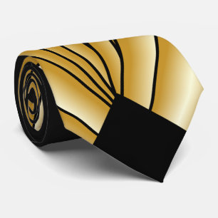 Goldene Art Deco Gestaltung Krawatte
