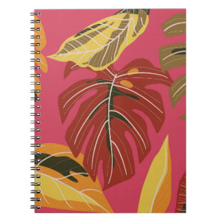 Goldene Art Deco Natur Tapete Notizblock