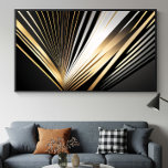 Goldene Art Deco Pracht Poster<br><div class="desc">Verwandeln Sie Ihre Projekte mit dieser strahlenden Kunst. Goldene und schwarze Linien erzeugen einen Tiefen- und Luxuseffekt im Art Deco-Stil. Ideal für Albumcover,  Galainvestitionen und hochwertige Markenführung. Beeindrucken Sie mit Eleganz und visueller Dynamik.</div>