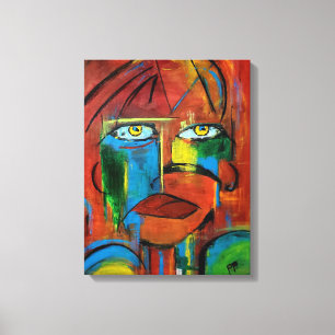 Goldene Augen Abstrakt Leinwanddruck