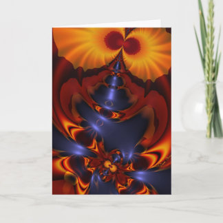 Goldene Augen - Amethyst u. bernsteinfarbige Feiertagskarte