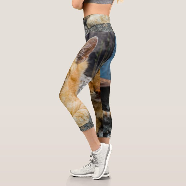 Goldene Augen Capri Leggings (Links)